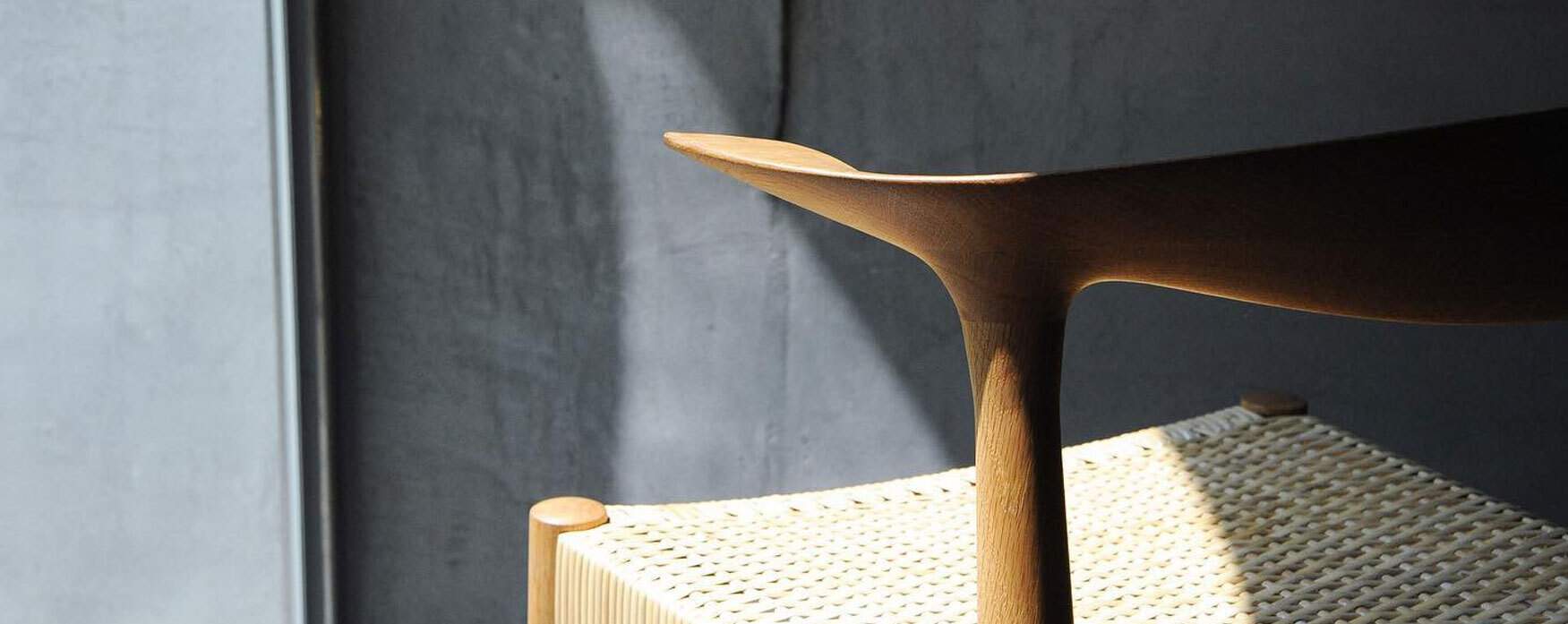 studio.filt Leaf chair 楢 oil仕上 籐座-